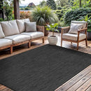 CAMILSON Outdoor Rug 8x10 Modern Area Rugs for Indoor and Outdoor Patios and Porches - Waterproof, Washable, Non-Shedding, Easy-to-Clean Outside Carpet (8 x 10, Solid - Dark Gray) by CozyNest Decor