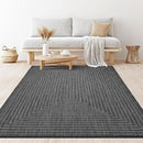 Adiva Rugs Outdoor Indoor Area Rug, Weather Resistant, Easy to Clean, Stain Resistant Floor Mat for Dining Room, Backyard, Deck, Patio (Pebble Weiss, 5' x 7') by CozyNest Decor