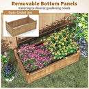 HAPPYGRILL Wood Raised Garden Bed, 46” x 24” x 16” Rectangular Flower Box w/Drainage Holes for Growing Vegetables, Flowers, Herbs, Outdoor Planter Box for Backyard Garden Lawn by GreenHaven Gardens