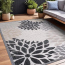 Beverly Rug Outdoor Rug 6x9 Modern Floral Tropical Area Rugs for Indoor and Outdoor Patio Easy to Clean Non Shedding Living Room Porch Garden Washable Outside Carpet (6 x 9 Beige) by CozyNest Decor
