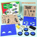 ButterflyEdufields 4in1 STEM Building Car Kits for Kids - DIY 3D Wooden Puzzle Toys, Educational STEM Gifts for Ages 6 to 12 by TinyTreasures Baby Boutique