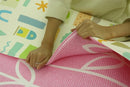 Baby Care Play Mat (Large, Sea Petals - Pink) 82'' x 55'' Original One-Piece Reversible Rollable Waterproof Play Mat for Infants, Babies, Toddler, and Kids by TinyTreasures Baby Boutique