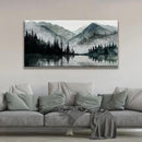 TAIJXAGSG Canvas Art Wall Decor Paintings Art Prints Modern Wall Art For Living Room Decorations Mountain Lake View Landscape Artwork Wall Bedroom Kitchen Office Home Wall Decor Artwork 24"×48" by CozyNest Decor