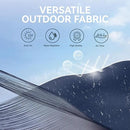 GREEN PARTY 10ft Outdoor Patio Umbrella, Auto-Tilt Market Table Umbrellas with Crank, 8 Sturdy Ribs & 1.5" Pole UV Protection for Garden Deck Backyard Pool by GreenHaven Gardens