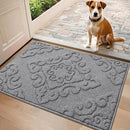 COSY HOMEER-Door-Mat-Non-Slip-Entryway-Rugs 20”x32” Absorbent Welcome Mats Washable Dirt Trapper Door Mat Entrance Floor Mats for Front Back Doormats and Wet Shoes,Grey by CozyNest Decor