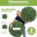 DRAY Premium 20.87" Faux Boxwood Balls – Set of 2 Artificial Topiary Spheres for Outdoor & Indoor Use – Realistic, UV-Resistant, Weatherproof Decorative Greenery – Check Measurements by CozyNest Decor
