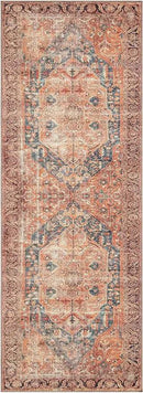 Keen Home Design 2x12 Rug - Machine Washable Runner Rug with Non-Slip Backing, Ideal for Hallway, Entryway, Kitchen, Laundry Room - Vintage, Easy Clean, Durable, Low Pile - (2'6" x 12') by CozyNest Decor