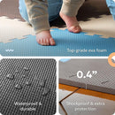 MioTetto Foam Floor Tiles for Kids - Non-Toxic Comfortable Baby Play Mat and Interlocking Foam Tiles, Fits with 74x74 Playpen Mat for Crawling & Development, Soft Play Mat for Babies 6-12 Months by TinyTreasures Baby Boutique