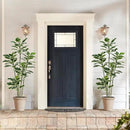 Artificial Rubber Plant 6FT Faux Plants Indoor Fake Rubber Tree with White Planter, Tall Fake Plants Potted Tree Floor Plant in Pot, Artificial Trees for Home Office Room Outdoor Decor by CozyNest Decor
