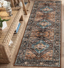 Lahome Hallway Runner Rug - 2x6 Washable Non-Slip Carpet Runner, Throw Untra-Thin Stain Resistant Kitchen Carpet, Vintage Medallion Print Non-Shedding Mat for Bedroom Entryway Bathroom by TinyTreasures Baby Boutique