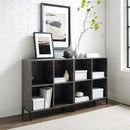 Crosley Furniture Jacobsen 2-Piece Vinyl Record Storage Cube Bookcase Set and Record Player Stand, Brown Ash by CozyNest Decor