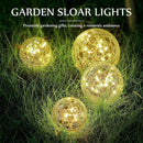 Honoson 6 Inch Solar Globe Lights Outdoor Waterproof, Solar Balls for Garden Cracked Glass Ball, Ground Landscape Garden Decor for Patio and Yard Lawn Backyard (4 Pieces) by GreenHaven Gardens