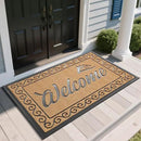 Yimobra Welcome Mat, Heavy Duty Sturdy Door Mats for Home Entrance Outdoor Indoor, Front Doormat for Outside Patio Floor Entry Porch Garage Office, Waterproof, Low Profile, 60 x 36, Yellow by CozyNest Decor