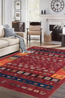 Keen Home Design 8x10 Rug - Machine Washable Area Rug with Non-Slip Backing, Ideal for Living Room, Dining Room, Bedroom - Vintage, Easy Clean, Durable, Low Pile Rug - (8' x 10') by CozyNest Decor
