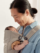 BabyBjörn Baby Carrier Mini, Gray Beige, 3D Mesh Newborn Carrier (7-25 lbs), Ergonomic, Easy-to-Use by TinyTreasures Baby Boutique