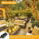 33Ft 100LED Fairy Lights Plug in, Waterproof String Lights Outdoor & Indoor 8 Modes with Timer, Christmas Light Bedroom Decor, Twinkle Light for Girl's Room Garden Christmas Decorations (Warm White) by GreenHaven Gardens