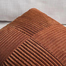 Fancy Homi 2 Packs Rust Lumbar Decorative Throw Pillow Covers 12x20 Inch for Couch Bed Sofa, Rustic Farmhouse Boho Home Decor, Soft Striped Corduroy Rectangle Accent Terracotta Cushion Case 30x50 cm by CozyNest Decor