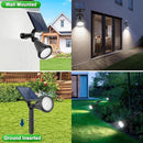 Solar Lights Outdoor Waterproof 180° Adjustable Landscape Spot Lights for Yard 4 Lighting Modes Solar Powered Spotlights for Pathway Garden Outside Wall Pool Porch (6 Pack, Cool White) by GreenHaven Gardens