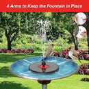 Solar Fountain with Red Flower - Attract Birds - Upgrade 3.5W Solar Bird Bath Fountains, Solar Powered Water Feature Fountain Pump with 7 Nozzles for Hummingbirds, Garden, Pool, and Pond by GreenHaven Gardens