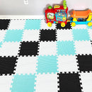 YIMINYUER® 25 Tiles (30cm×30cm×1cm Each Tile) Baby Soft Puzzle Play Mats, Kids Thick EVA Foam Floor, Toddlers & Children's Soft Interlocking Mat R01R04R08G301025 by TinyTreasures Baby Boutique