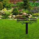 Personalized Metal Text Garden Sign with Stake, Custom Garden Decor for Outdoor, Custom Family Name Sign, Large Patio Decorations, Lawn Art, Farmhouse Decorative, Housewarming Gift by CozyNest Decor