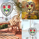 KY&BOSAM Heart Suncatchers I Love You Nana Tree of Life Stained Glass Panels Hangings for Windows Wind Chime Home Garden Outside Decor with Pressed Real Flower Heart in Glass Birthday Gifts for Women by GreenHaven Gardens