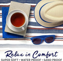 scuddles 60" x 80" Extra Large Outdoor Picnic Blanket – Waterproof, Foldable Travel Mat for Beach, Camping, Grass, Lawn, Park – Dual Layer, Sand-Free, Soft Throw Rug Fits 4 Adults, Summer Accessories by TinyTreasures Baby Boutique
