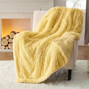 Bedsure GentleSoft Fluffy Yellow Throw Blanket, Room Decor Yellow Gifts for Women Men, Soft Cozy Fuzzy Plush Thick Warm Sherpa Fleece Faux Fur Throw Blanket for Couch Bed, Gifts for Mom Dad, 50x60 by CozyNest Decor