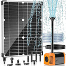 POPOSOAP 20W Solar Water Pump, Solar Powered Water Pump Outdoor with 320GPH Solar Pump, 7 Sprayers, 16.4ft Cable, 6.6ft Tubing for Outdoor Pond, Fish Tank and Garden Water Features by GreenHaven Gardens