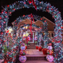 500 LED Christmas String Lights - 165ft Outdoor Waterproof Twinkle Fairy Lights, 8 Modes Plug-in With Timer Memory for Indoor Outside Bedroom Home Party Decoration, Red & White by GreenHaven Gardens