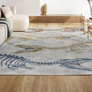 JONATHAN Y Machine-Washable Cream/Multi Indoor Area Rug, 8x10, Kingdarr T-Rex Modern, Casual, Kids & Novelty for Living Room, Dining Room, Bedroom, Kitchen Easy-Cleaning, Non-Shedding (KDW103A-8) by CozyNest Decor