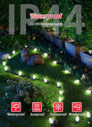 Vintage C9 LED Christmas Lights Outdoor, 50 Feet C9 String Lights with 50 Shatterproof Matte Bulbs, Connectable Waterproof Lights for Holiday Party Roofline Backyard Garden Patio, Pure White by GreenHaven Gardens
