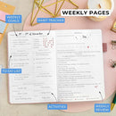 Legend Planner Daily for 3 Months – Undated Monthly Weekly & Daily Planner to Hit Goals. Organizer & Productivity Journal, A5 (Rose Gold) by TinyTreasures Baby Boutique