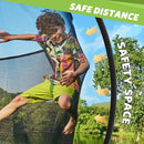 14FT 12FT 10FT 16FT Trampoline with Safety Enclosure, Anti-Rust Coating – ASTM Certified, Heavy-Duty Outdoor Trampoline with Ladder – for Kids & Adults by TinyTreasures Baby Boutique