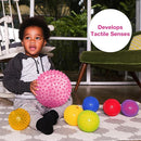 Edushape Sensory Ball for Baby - 7" Transparent Pink, Enhances Gross Motor Skills for Kids 6 Months & Up by TinyTreasures Baby Boutique