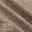 Extra Wide 100% Blackout Linen Textured Curtains - Room Dividers, W200 x L84 (1 Panel), Pinch Pleat Drapes for Living Room, Full Light Block Out Drapery for Sliding Door, Taupe by CozyNest Decor