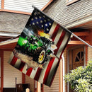 FLAGWIX American Flags, Farmer Tractor Flags - 4th of July Decorations for Home, Outside, House Flags 30x40, Tractor Farmer American Flag - Double Sided Heavy Duty Canvas, Decorative Outdoor Flags by GreenHaven Gardens