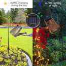 Glintoper 2 Pack Outdoor Solar Watering Can Garden Lights, Metal Waterfall Figurine Lights with Shepherd Hook, Decorative Yard Art for Mom, Mothers Day Ideal Gifts, for Patio Walkway Pathway Lawn by GreenHaven Gardens