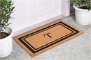 Calloway Mills 152961830T Black Border 18" x 30" Monogram Doormat, (Letter T) by CozyNest Decor