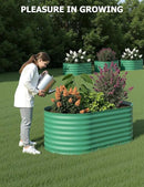 4x2x2 ft Raised Garden Bed,Galvanized Raised Planter Boxes Outdoor with Easy Assembly, Large Garden Bed for Vegetables, Fruits, Flower,Raised Garden Bed,Green by GreenHaven Gardens