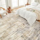 Area Rug for Living Room: 5x7 Washable Neutral Abstract Modern Soft Rugs Non Slip Indoor Floor Stain Resistant Carpet for Bedroom Dining Room Office Nursery - Golden Brown by TinyTreasures Baby Boutique