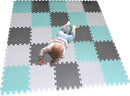 MQIAOHAM® 25 Pieces Puzzle Play Mats, Soft Baby Play Mat, Kids Interlocking Foam Floor Tiles, Toddlers Carpet Playmats G301025-101108112 by TinyTreasures Baby Boutique