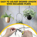 [Upgraded] 50FT Black Electroplated Steel Hanging Chain Roll, Pliers Included, 20LBS Load Capacity, Durable, Rust-Resistant, Adjustable Length for Hanging Bird Feeders, Planters, Lanterns, Billboards by GreenHaven Gardens