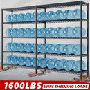 REIBII 70"W Storage Shelves Load 1600LBS, Metal Shelving 5-tier Wire Shelving Unit Metal Shelves for Storage Adjustable Garage Shelving for Pantry Kitchen Garage Commercial school 70"W*15.8"D*72.4"H by GreenHaven Gardens