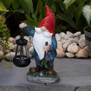 VP Home Earnest Garden Gnomes with Lantern Lawn Gnome Great Addition for Your Garden Solar Powered Light Garden Knome Christmas Decorations Gifts for Outside Patio Lawn by GreenHaven Gardens