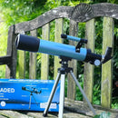 Telescope for Kids 50mm 100x Magnification Beginner Telescopio with Tripod, 2 Eyepieces & Finder Scope, STEM Educational Gift for Boys & Girls Ages 6-12, Portable Kids Telescope for Astronomy by TinyTreasures Baby Boutique