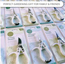 Plant Pruning Shears with Vegan Leather Sheath Garden Trimming Scissors with Belt Holster Bonsai Trimmers Herb Snips Flower Clippers Garden Tools 2 Piece Bundle (White & Black) by GreenHaven Gardens
