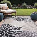 Beverly Rug Outdoor Rug 9x12 Large Modern Floral Tropical Area Rugs for Indoor and Outdoor Patio Easy to Clean Non Shedding Living Room Porch Garden Washable Outside Carpet (9 x 12 Beige) by CozyNest Decor
