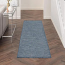 Nourison Positano Navy Blue 2' x 6' Area Rug Easy Clean, Non Shedding, Bed Room, Living Room, Dining Room, Kitchen (6' Runner) by CozyNest Decor