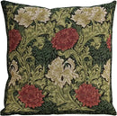 Charlotte Home Furnishings Throw Pillow Covers 16x16 in, Green Chrysanthemum Decorative Pillow Covers, Boho European Tapestry Cushion Cases, Living Room Cozy Home Decor, Jacquard Woven Soft Cotton by CozyNest Decor
